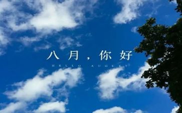 八月份个人总结8篇