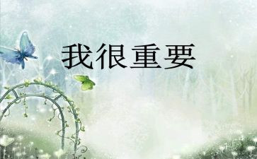 我很重要,读后感7篇