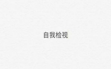 以案为鉴自检自查报告通用6篇